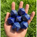 Lapis Lazuli Icosahedron | 20-Sided Geometric Crystal Piece