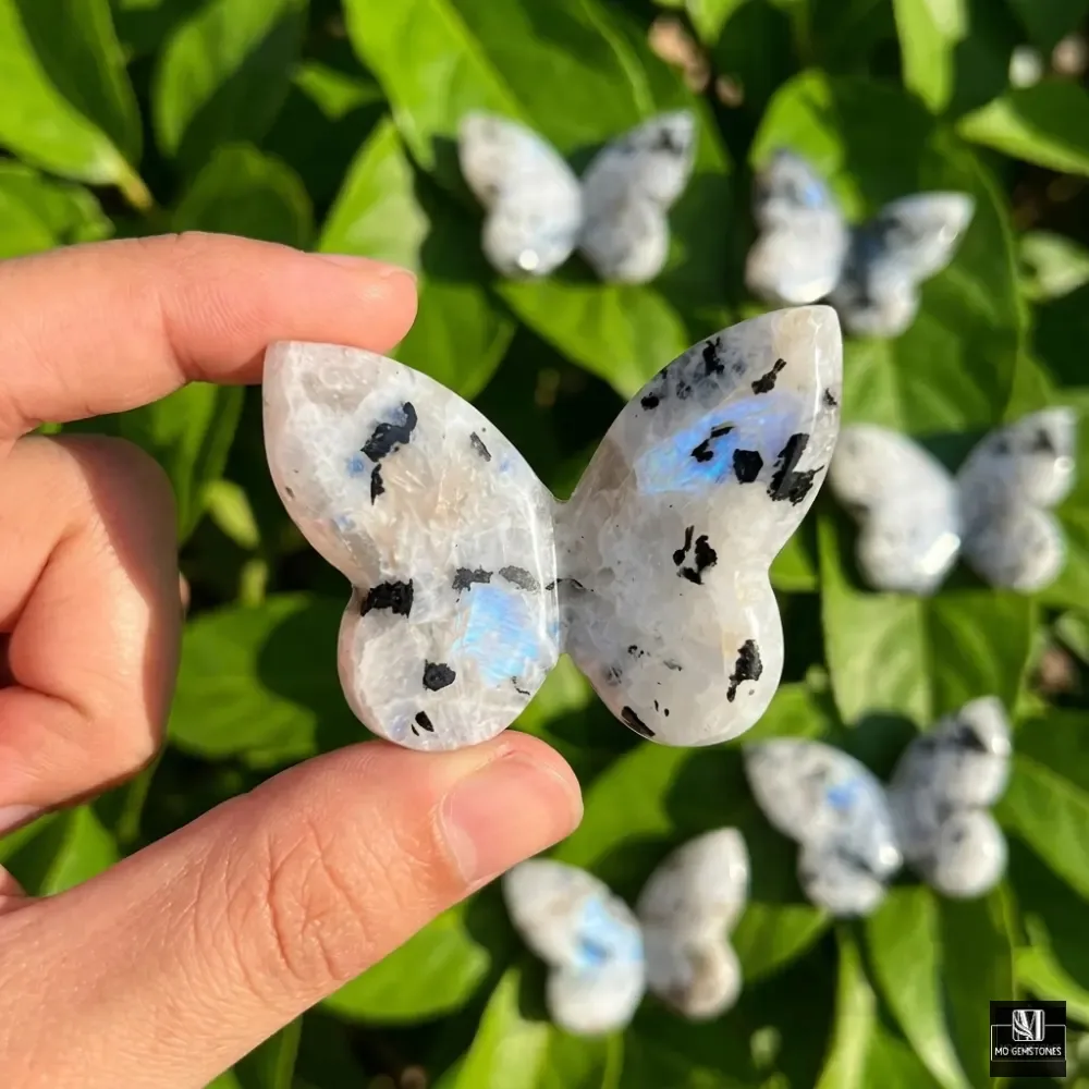 Rainbow Moonstone 3D Butterfly