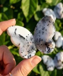 Dendritic Opal 3D Butterfly Crystal Carving