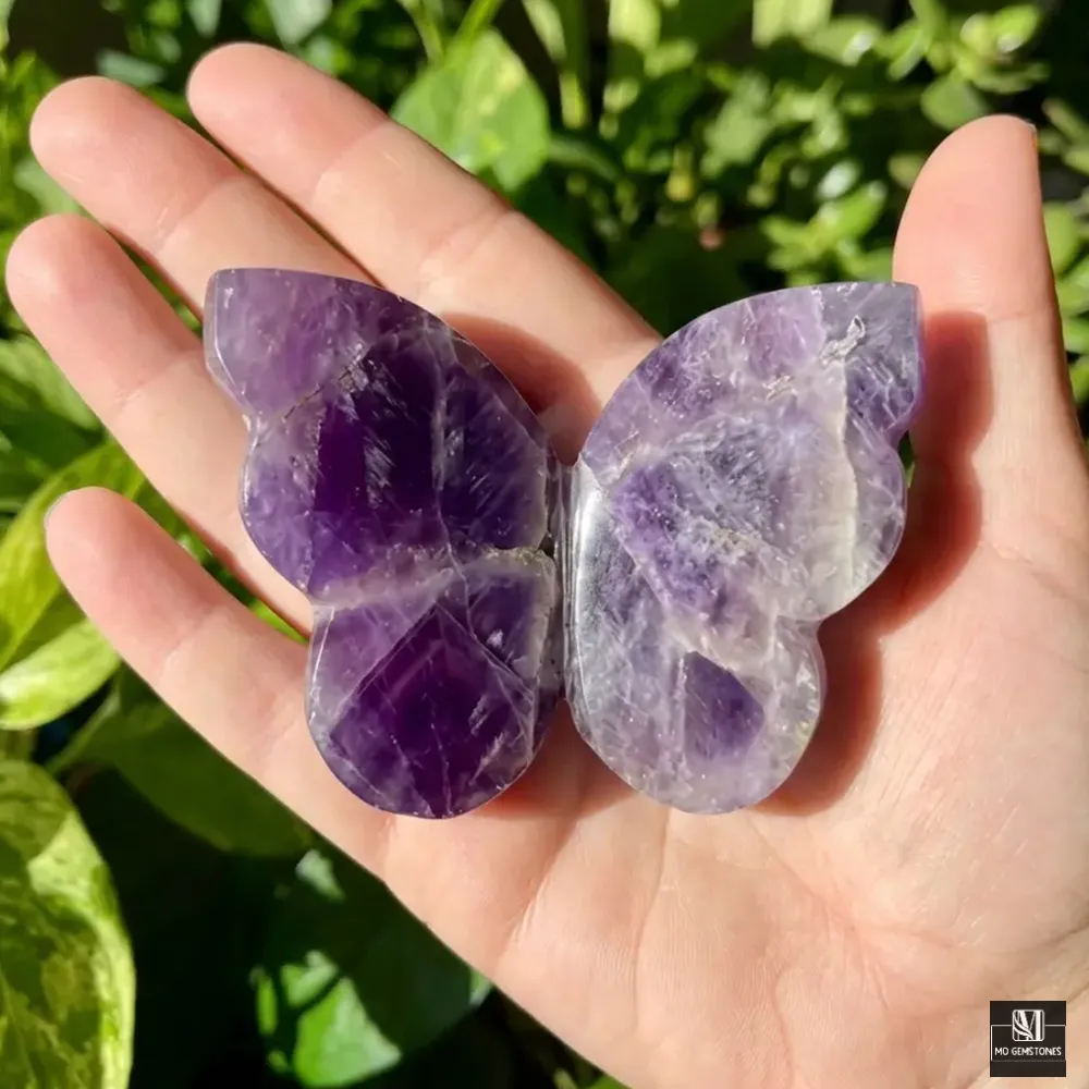 Amethyst 3D Butterfly | Crystal Butterfly Carving - Image 4