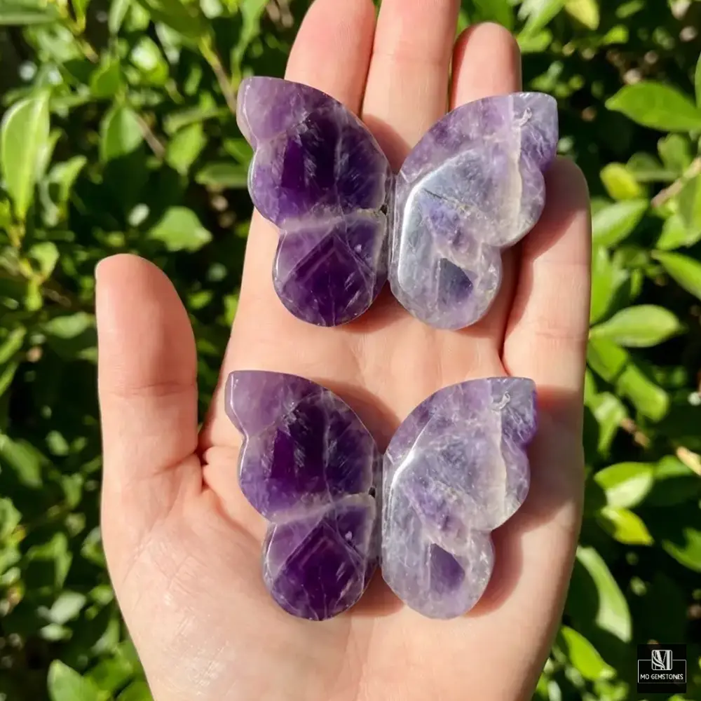 Amethyst 3D Butterfly | Crystal Butterfly Carving - Image 2