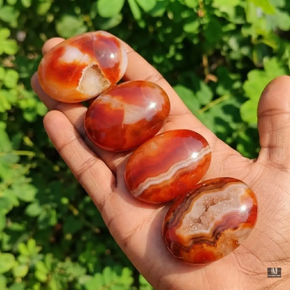 Carnelian Palm Stone | Natural Carnelian Crystal | Wholesale & Retail