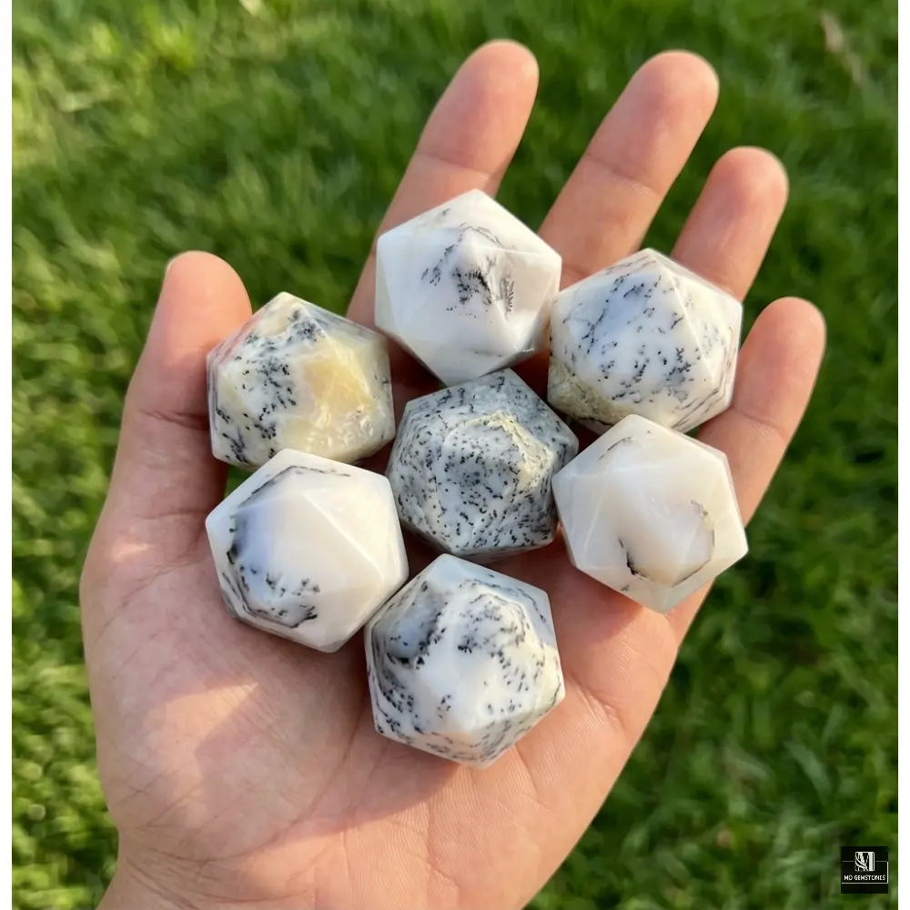Dendritic Opal Icosahedrons