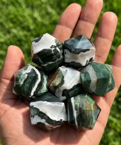 Green Sardonyx Icosahedrons