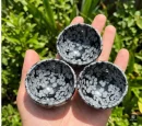 Snowflake Obsidian Crystal Bowl | Natural Gemstone Bowl