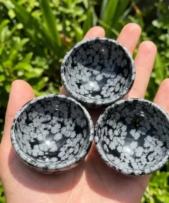 Snowflake Obsidian Crystal Bowl | Natural Gemstone Bowl