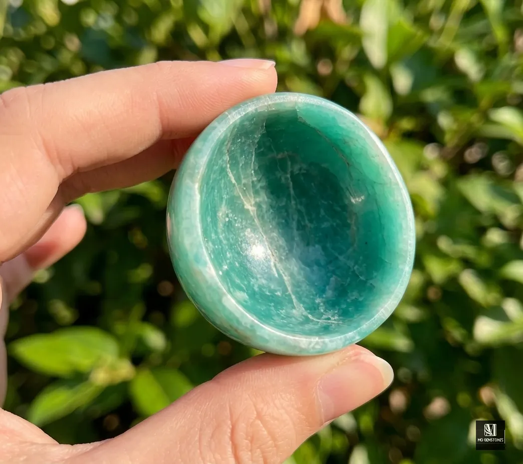 Amazonite Crystal Bowl | Natural Gemstone Bowl - Image 5