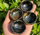 Blue Tiger Eye Crystal Bowl