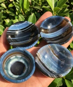 Owyhee Blue Opal Crystal Bowl | Natural Gemstone Bowl