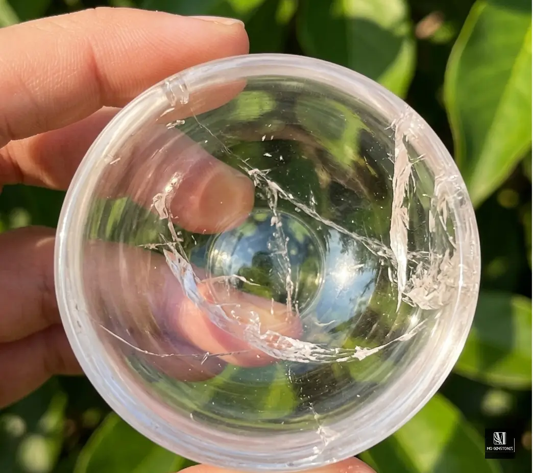 Clear Quartz Crystal Bowl | Natural Gemstone Bowl - Image 3