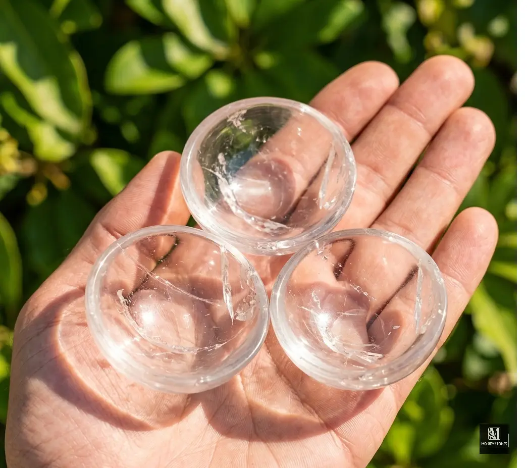 Clear Quartz Crystal Bowl | Natural Gemstone Bowl - Image 5