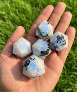 Rainbow Moonstone Icosahedron