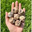 Peach Moonstone Icosahedrons | 20-Sided Geometric Crystal Piece