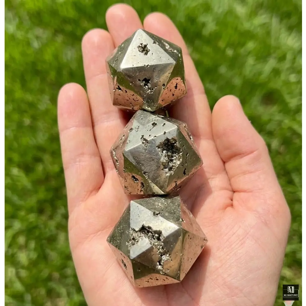 Peru Pyrite Icosahedrons | 20-Sided Geometric Crystal Piece - Image 3