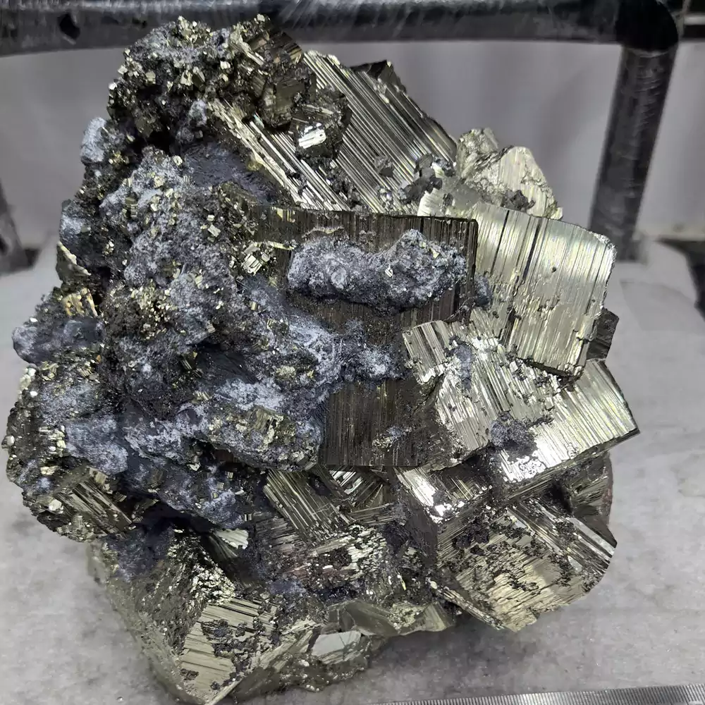 Huge Pyrite Cluster – 10 KG Natural Healing Crystal Specimen - Image 4