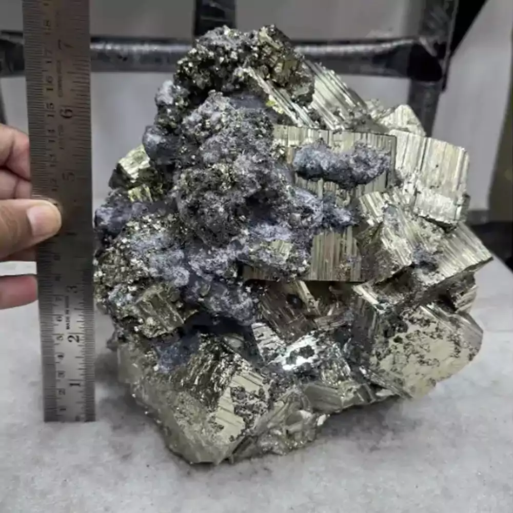 Huge Pyrite Cluster – 10 KG Natural Healing Crystal Specimen - Image 5