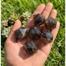 Rainbow Fluorite Icosahedrons | 20-Sided Geometric Crystal Piece