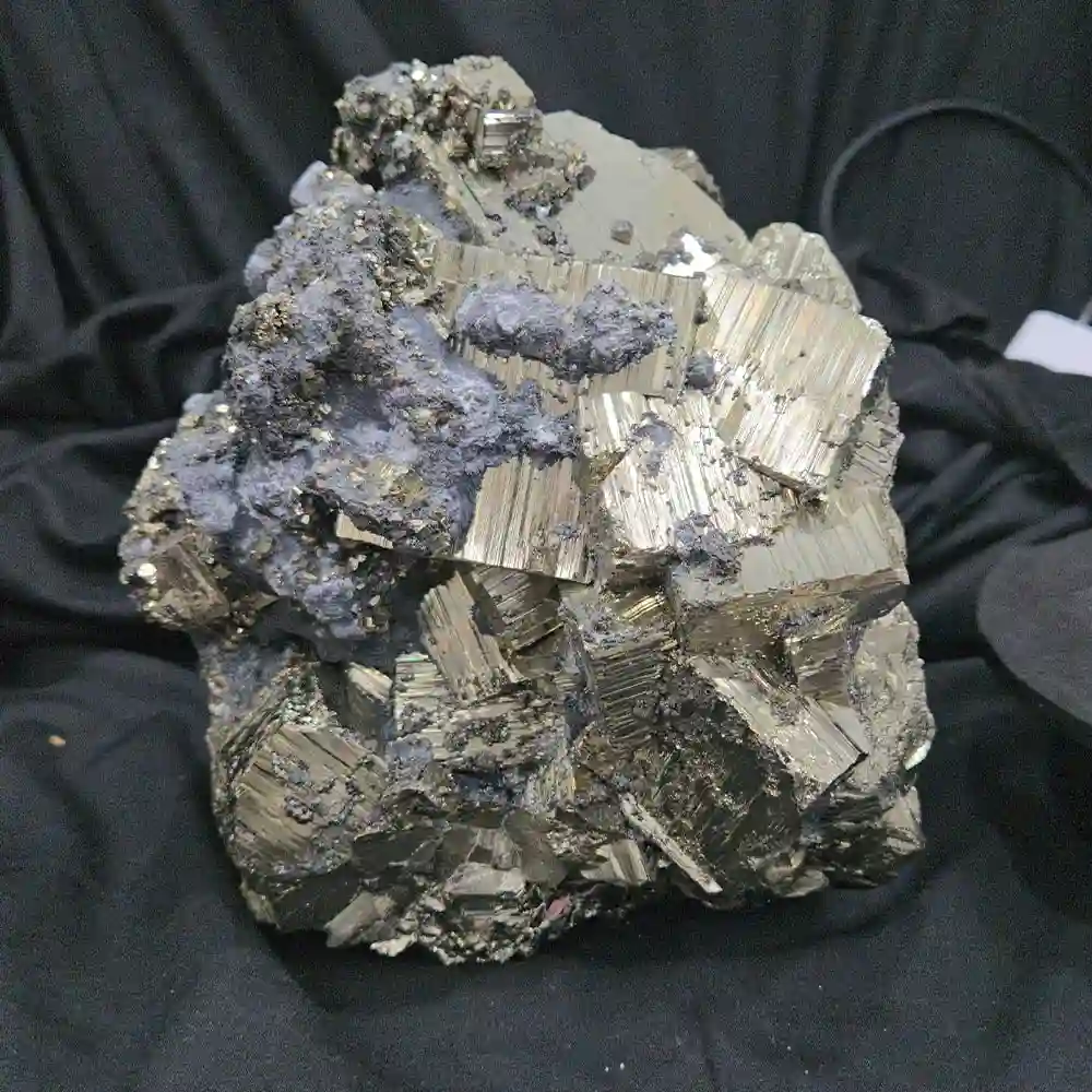 Huge Natural 10 KG Pyrite Cluster Crystal Specimen for Home Decor