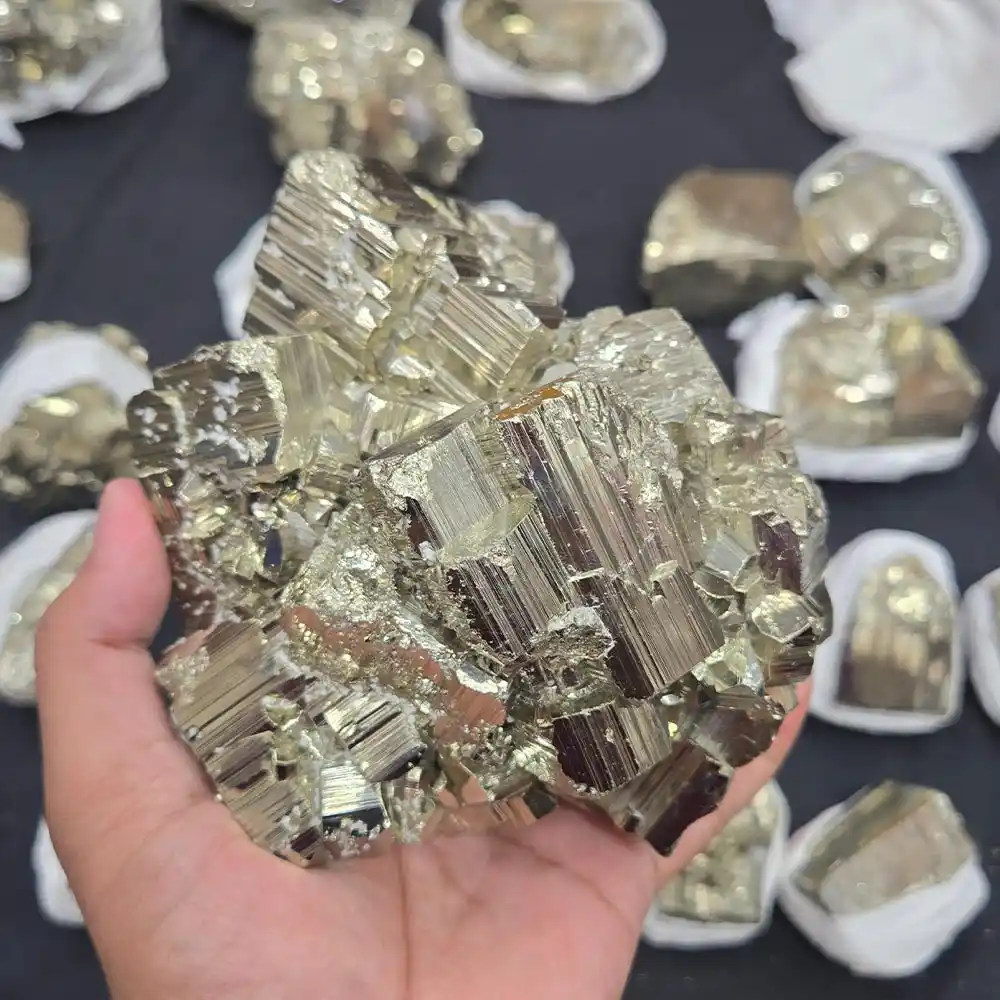 Natural Pyrite Cluster – 3.70 KG Premium Crystal Specimen