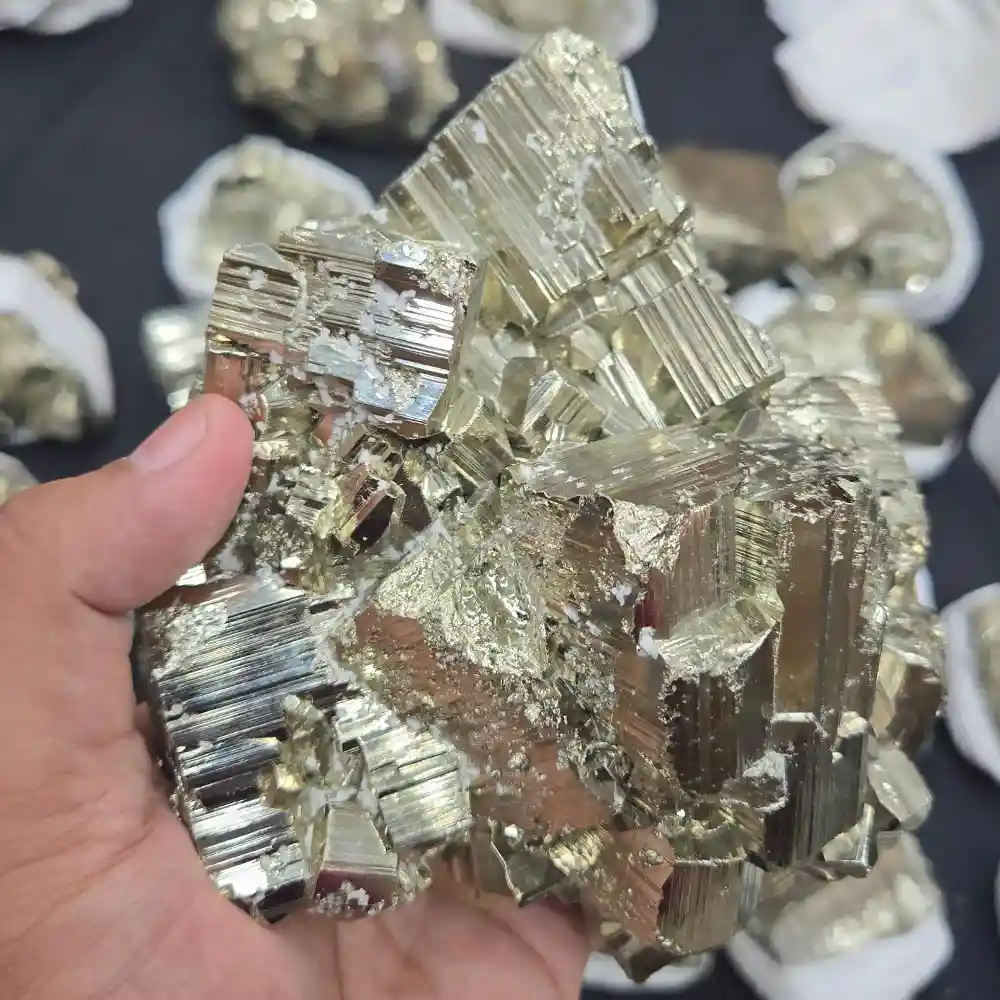 Natural Pyrite Cluster – 3.70 KG Premium Crystal Specimen - Image 2