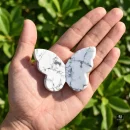 Howlite 3D Butterfly Carvings
