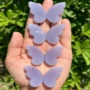 Lavender Fluorite Butterfly Carvings