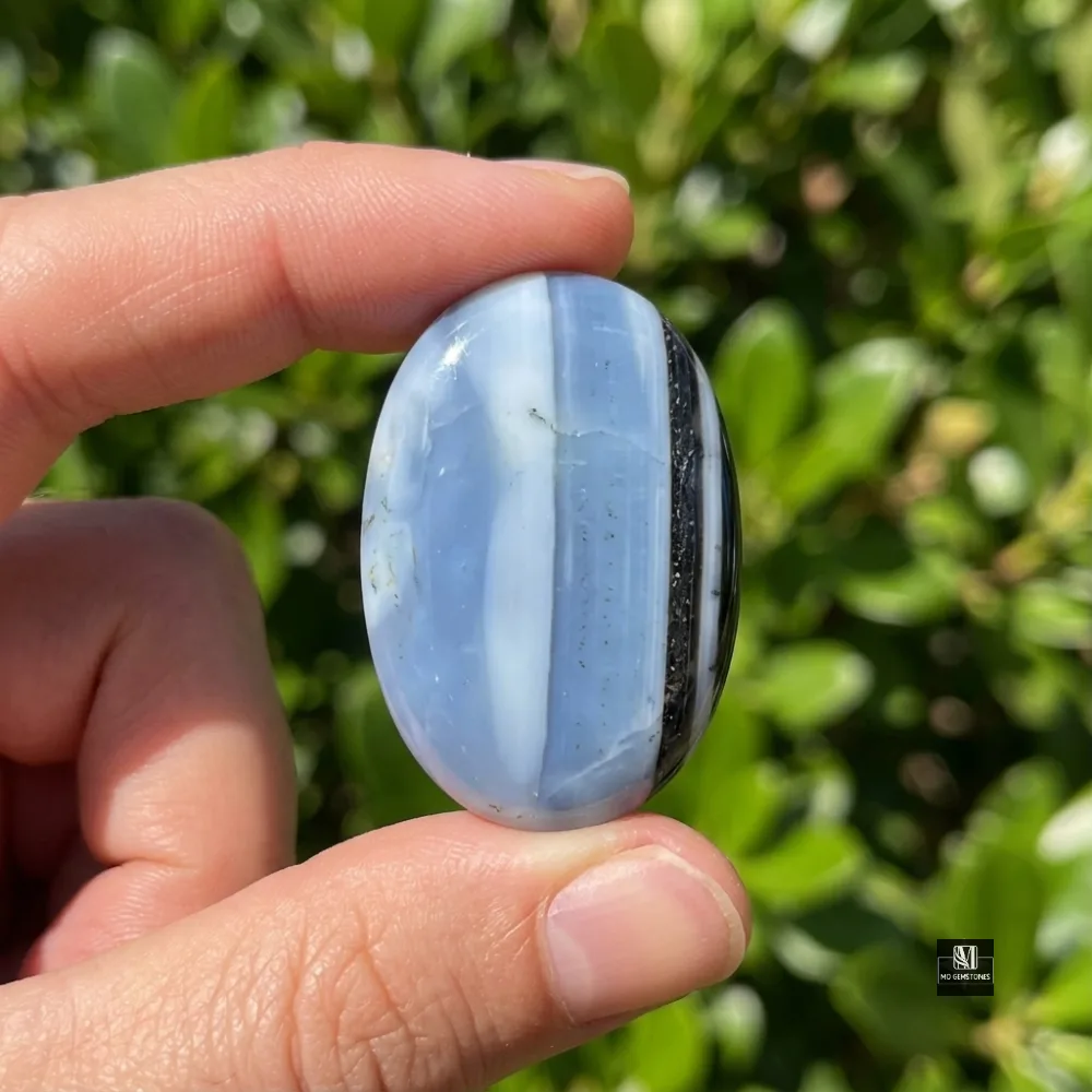 Owyhee Opal Blue Opal Palm Stone | Wholesale Only - Image 2