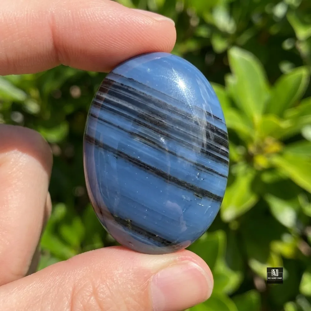 Owyhee Opal Blue Opal Palm Stone | Wholesale Only - Image 3
