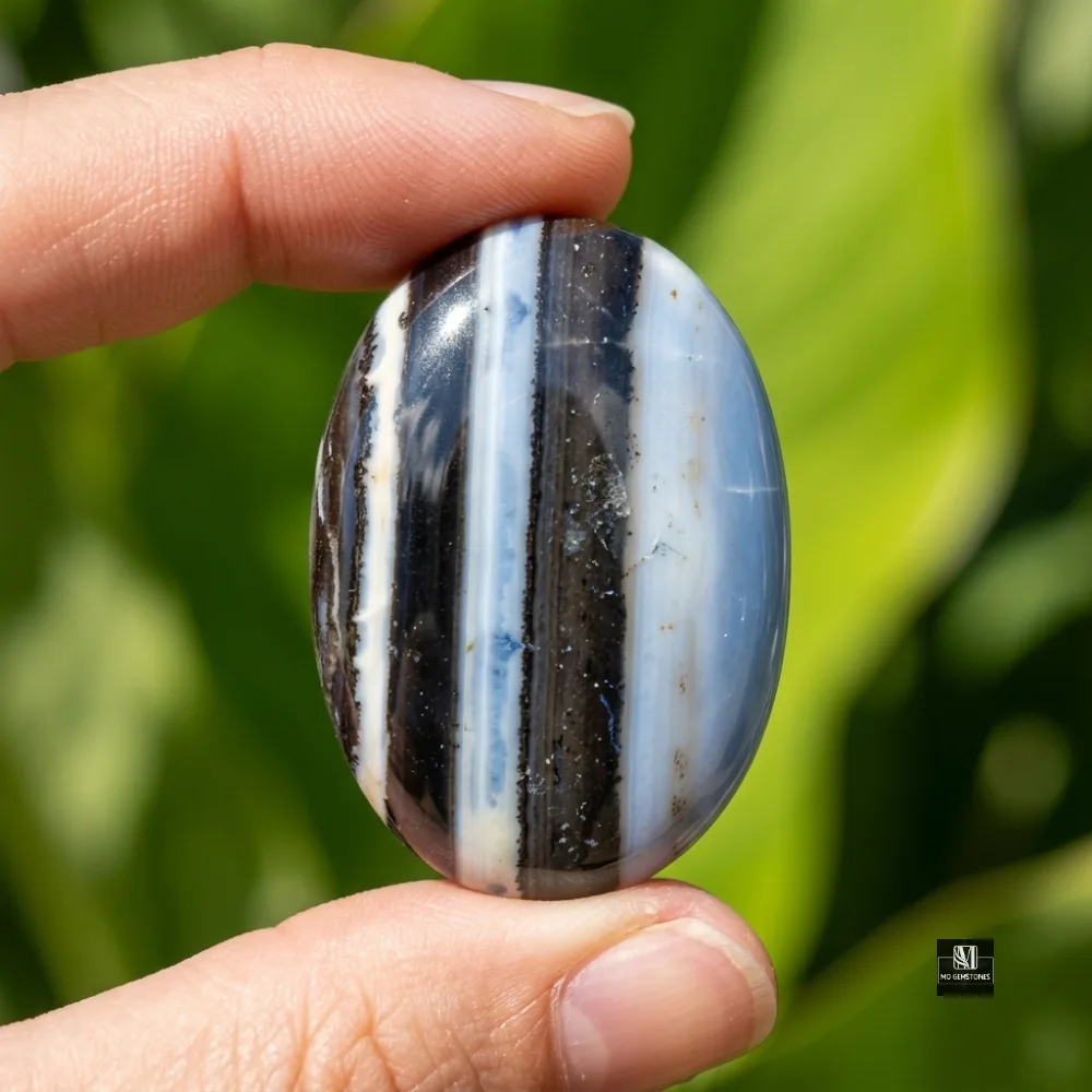 Owyhee Opal Blue Opal Palm Stone | Wholesale Only - Image 4