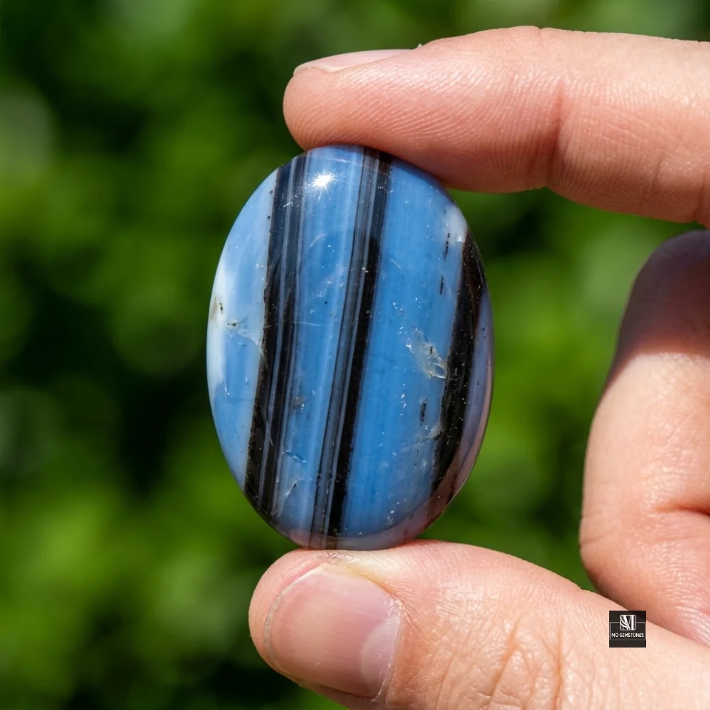 Owyhee Opal Blue Opal Palm Stone | Wholesale Only - Image 5