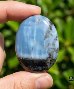 High Quality Natural Owyhee Blue Opal Palm Stones Wholesale Bulk Lot