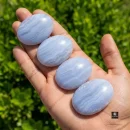 Blue Lace Agate Palm Stones