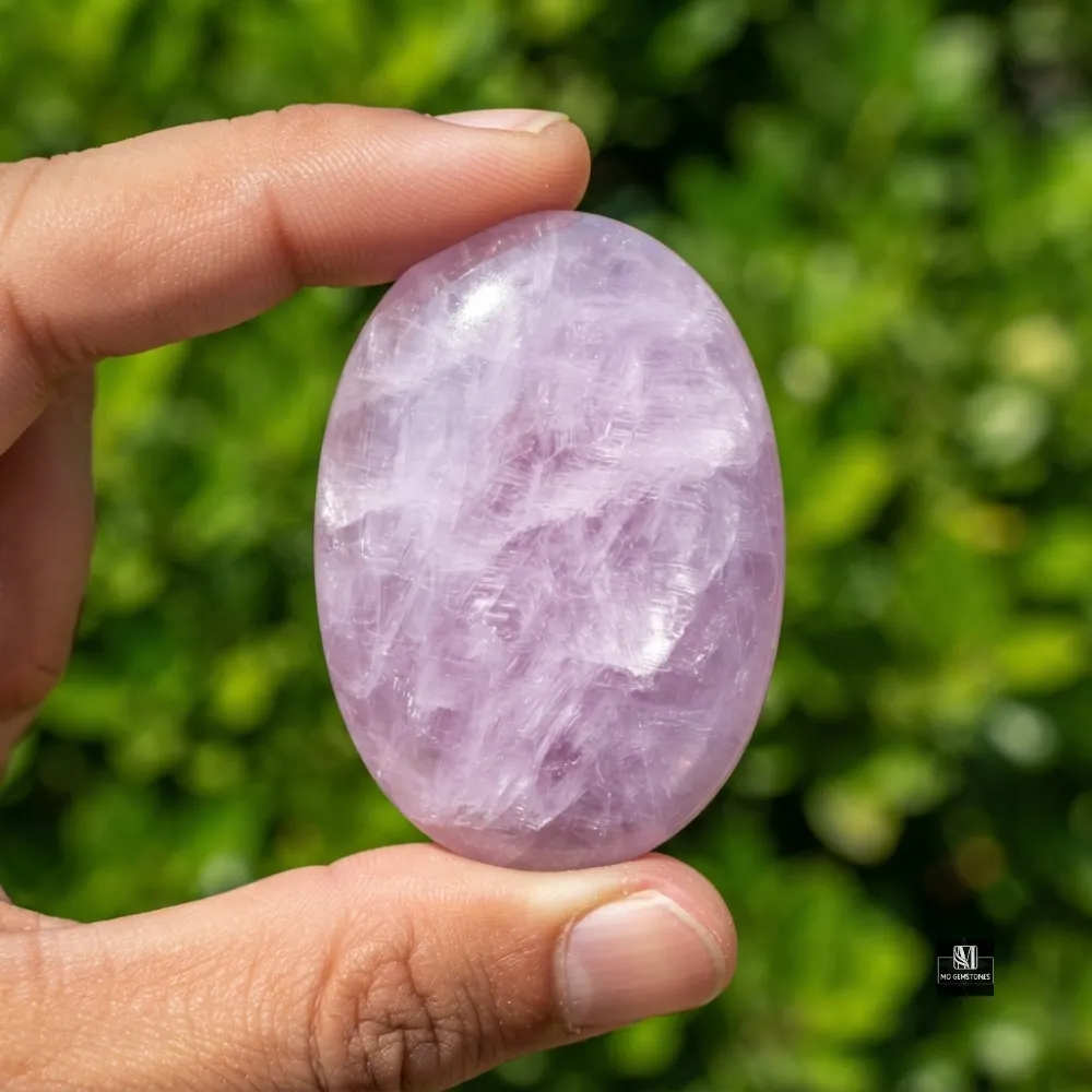 High Grade Kunzite Palm Stones | Wholesale Crystals - Image 4
