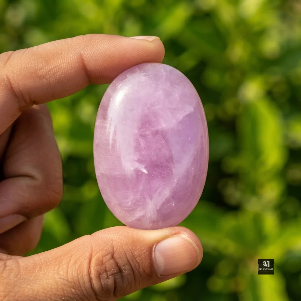 High Grade Kunzite Palm Stones | Wholesale Crystals - Image 3