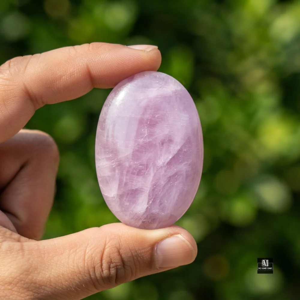 High Grade Kunzite Palm Stones | Wholesale Crystals - Image 2