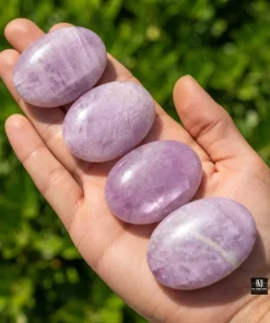 Kunzite Palm Stones