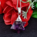 Amethyst Merkaba Star Pendant Necklace