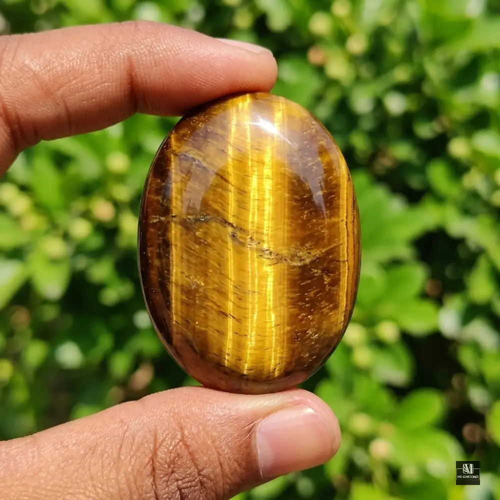 Tiger Eye Palm Stone |