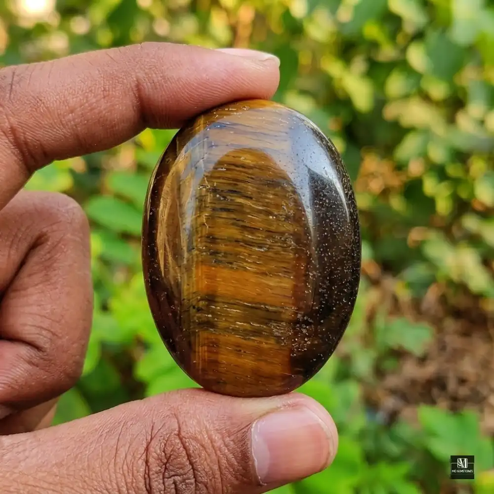 Tiger Eye Palm Stone | Natural Gemstone - Image 3