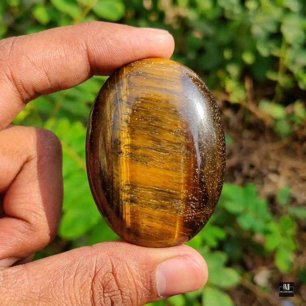 Tiger Eye Palm Stone | Natural Gemstone - Image 5
