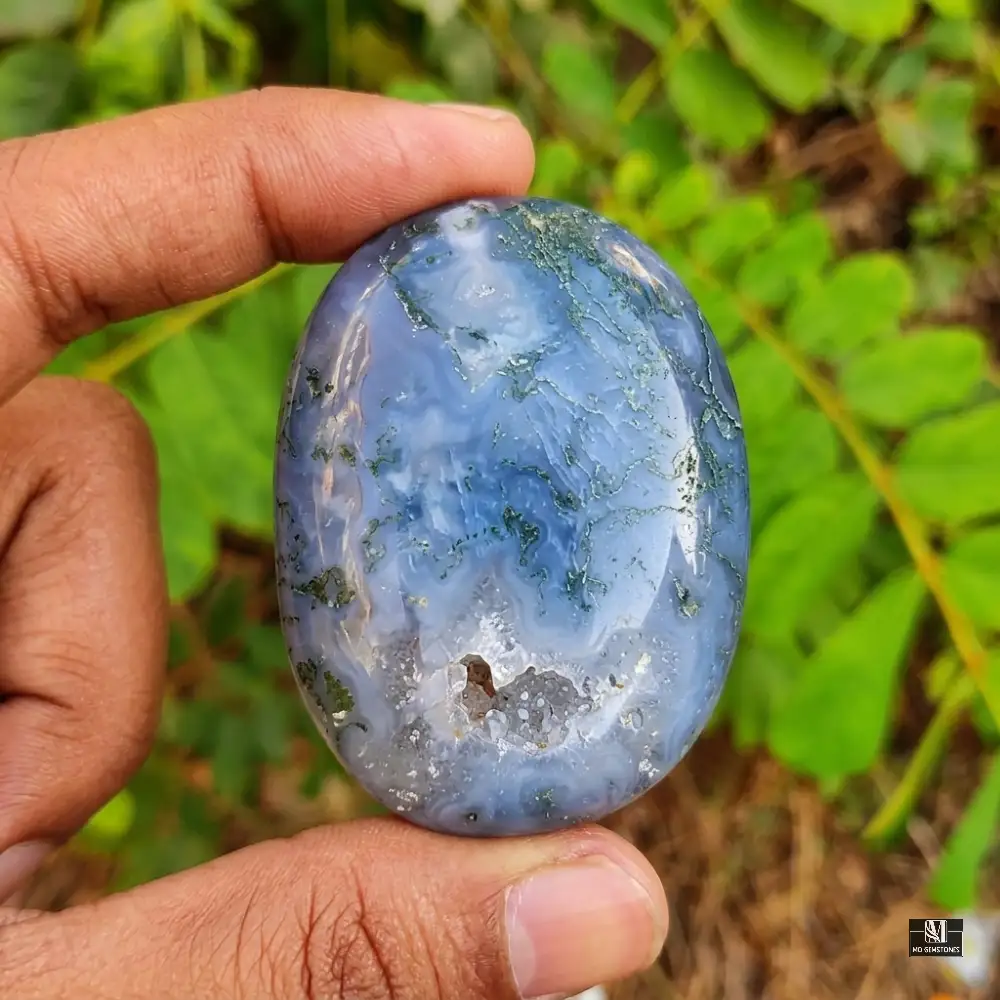 Moss Agate Palm Stone | Natural Gemstone - Image 5