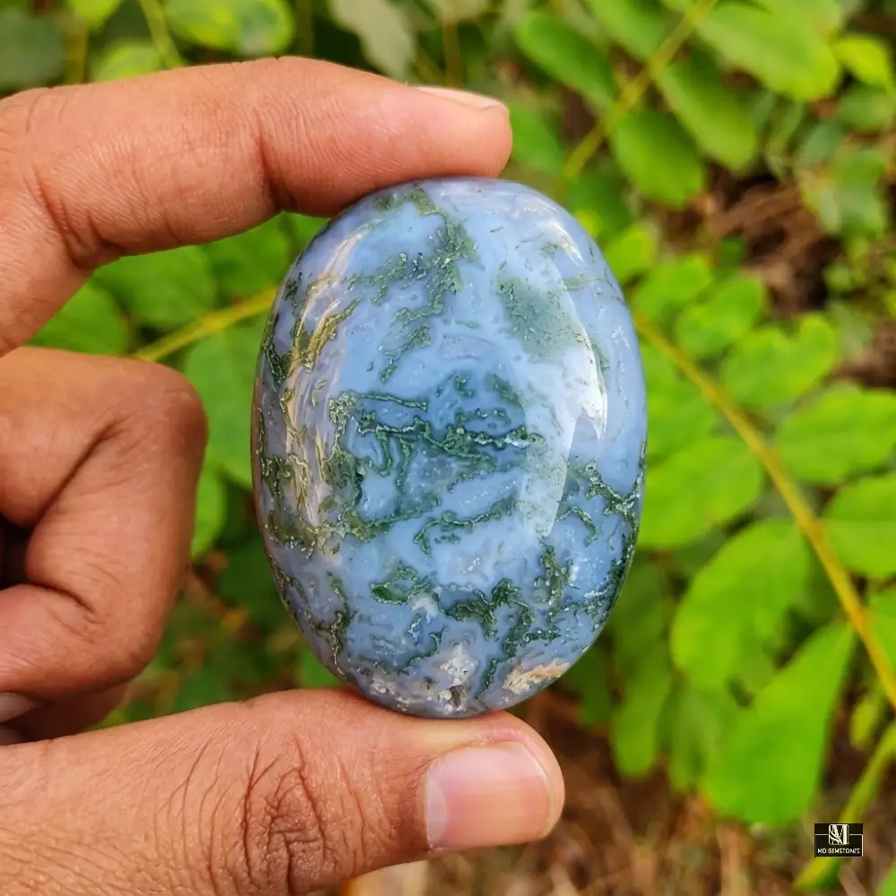 Moss Agate Palm Stone | Natural Gemstone - Image 6