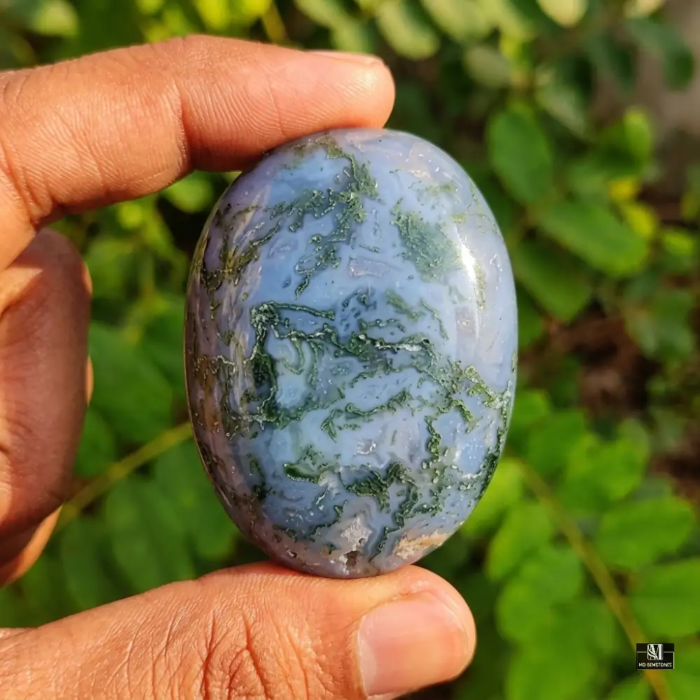 Moss Agate Palm Stone | Natural Gemstone - Image 2