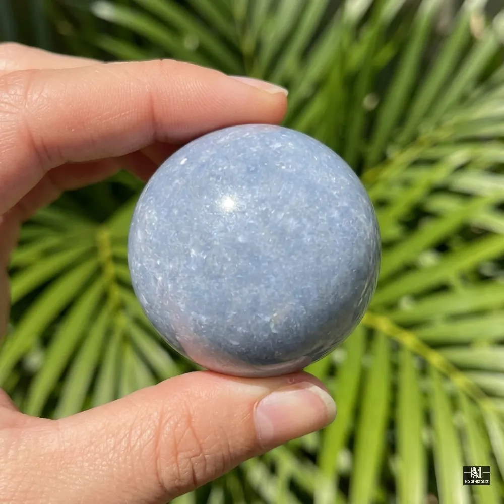 High Quality Angelite Sphere | Natural Crystal Sphere - Image 5