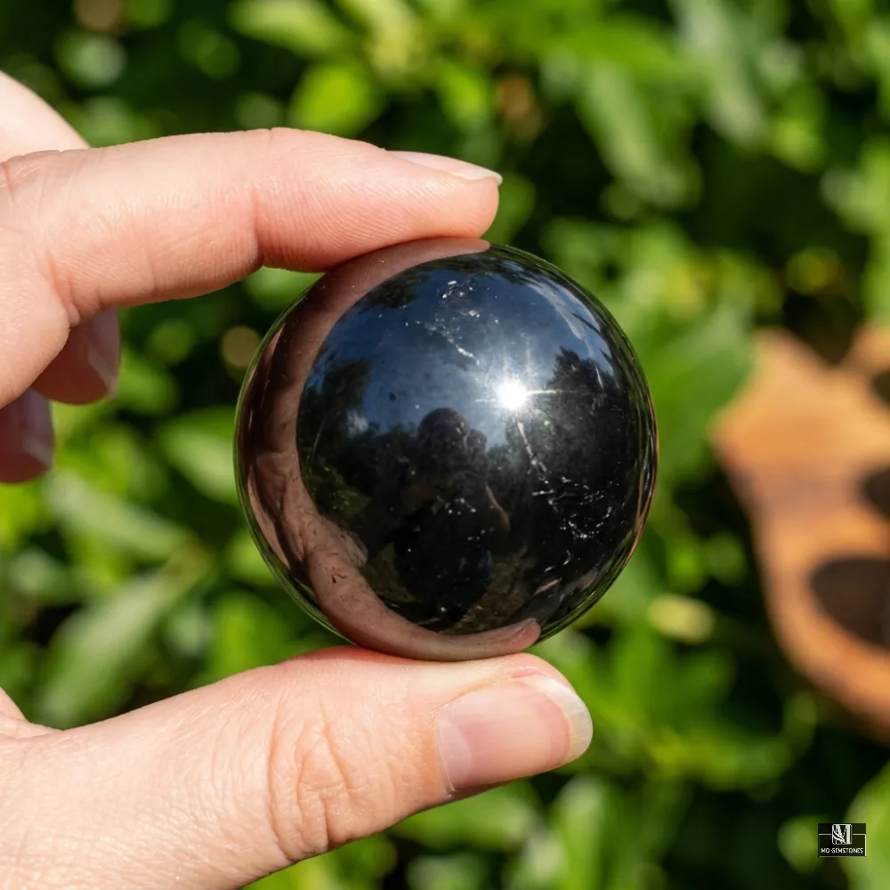 High Quality Shungite Sphere | Natural Crystal Sphere - Image 3