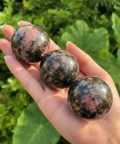 Rhodonite Sphere