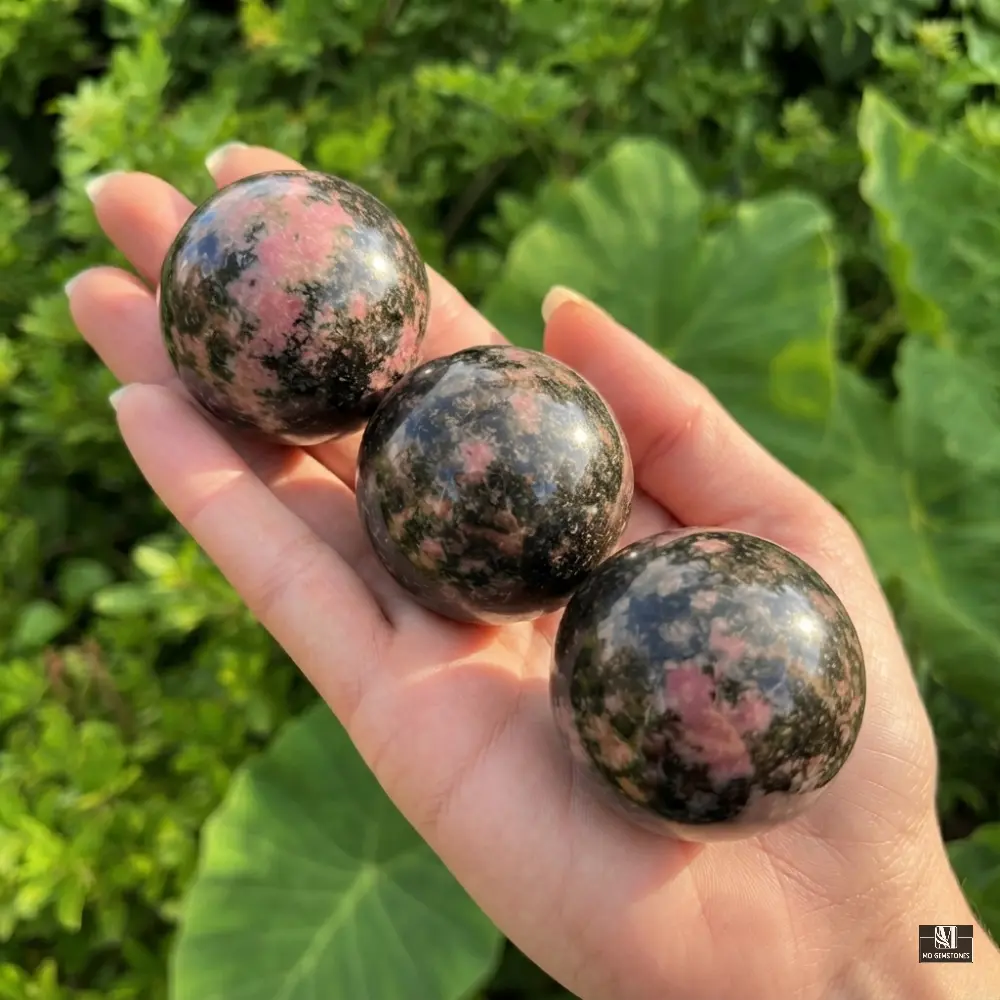 Rhodonite Sphere