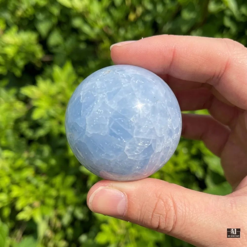 High Quality Blue Calcite Sphere | Natural Crystal Sphere - Image 5