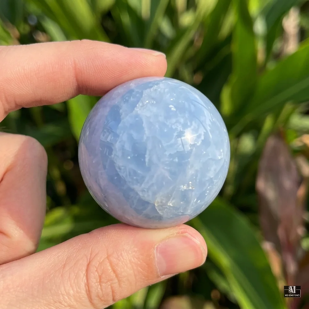 High Quality Blue Calcite Sphere | Natural Crystal Sphere - Image 4