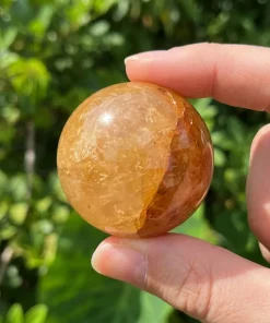 Golden Healer Quartz Sphere 45–55 mm | Natural Crystal | Wholesale & Retail
